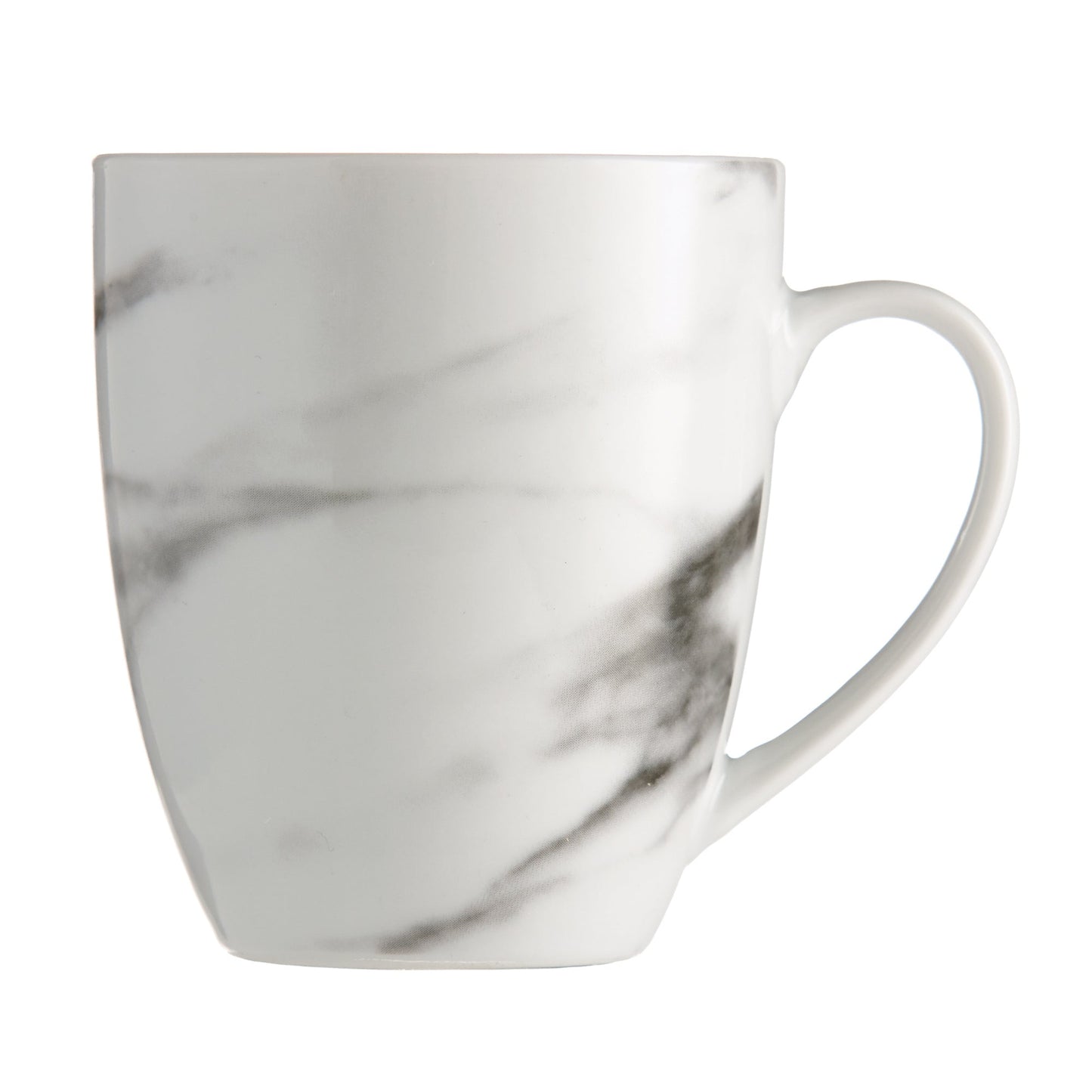 Marble Porcelain Coupe Dinnerware Set 16 Piece Service For Four