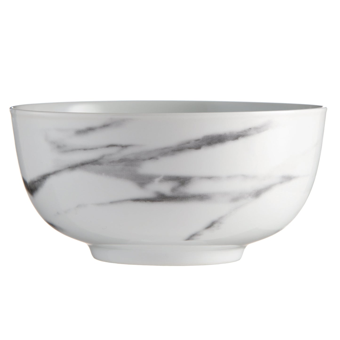 Marble Porcelain Coupe Dinnerware Set 16 Piece Service For Four