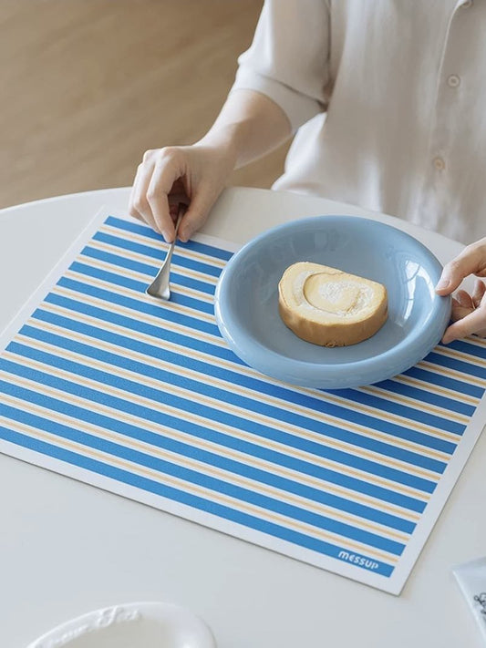 Dopamine Delight Faux Leather Placemat Set of 4 for Effortless Table Style