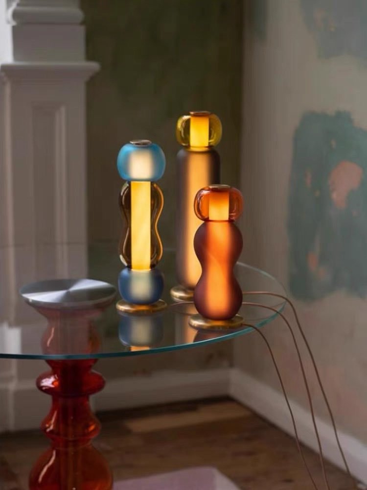 Drift Bottle Table Lamp - Handcrafted Modern Eclectic Ambient Lighting