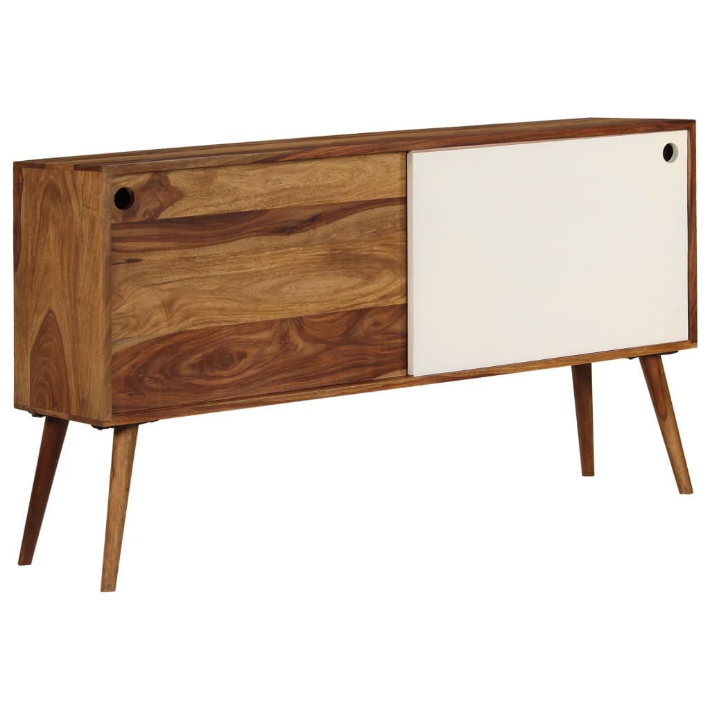 Elegant Sheesham Wood Sideboard with Sliding Doors for Stylish Storage