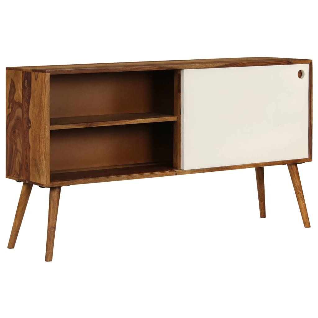 Elegant Sheesham Wood Sideboard with Sliding Doors for Stylish Storage