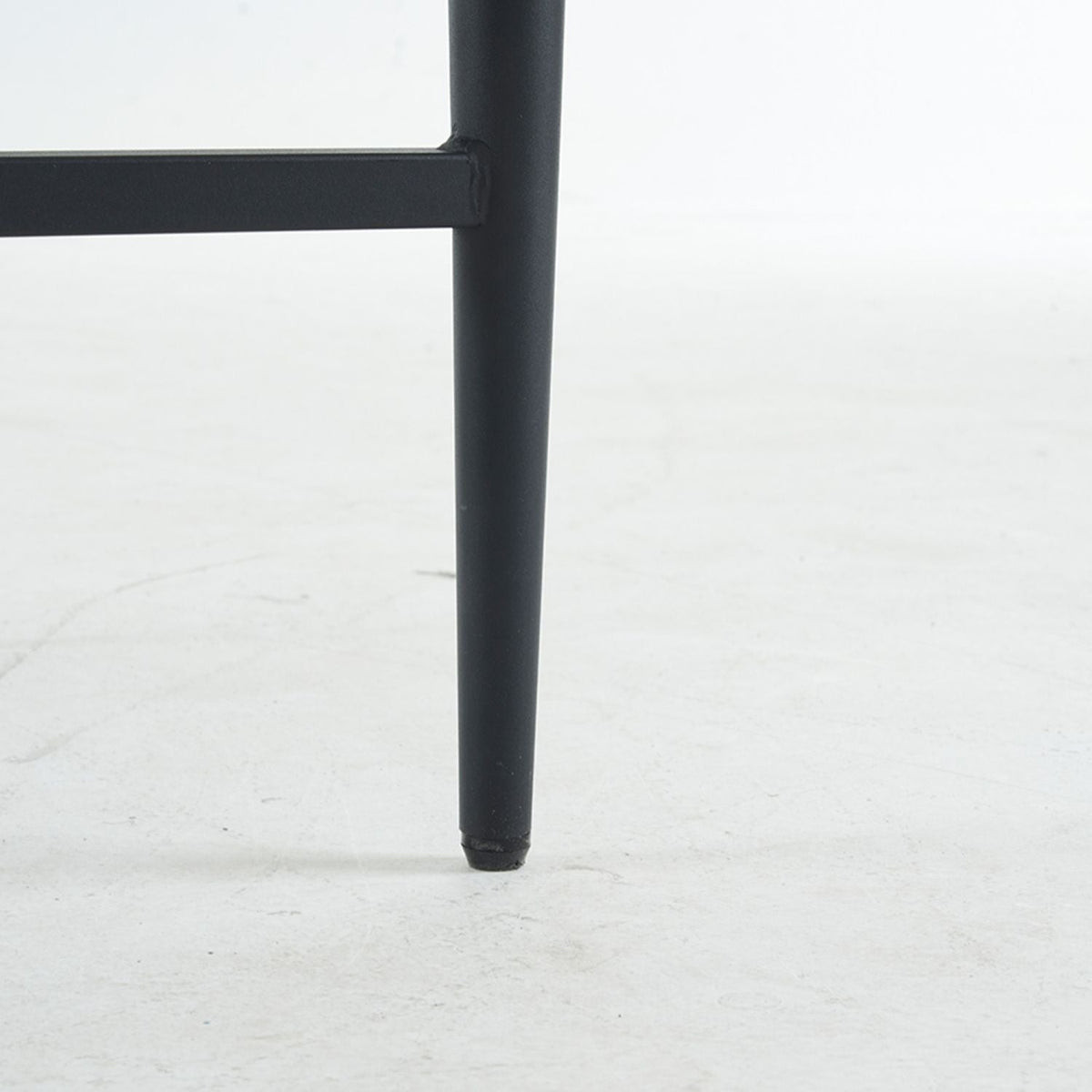 Set of 2 boucle fabric modern upholstered bar stools for counter height.