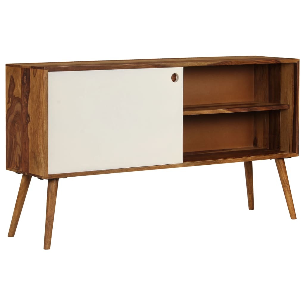 Elegant Sheesham Wood Sideboard with Sliding Doors for Stylish Storage