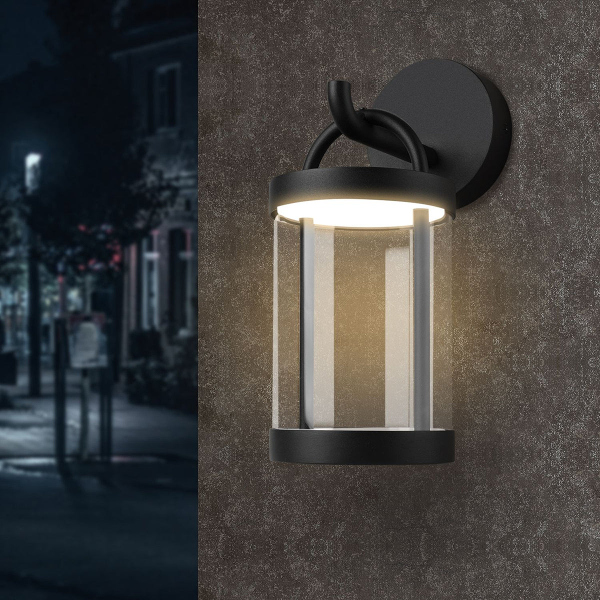 Inowel outdoor IP65 waterproof LED wall sconce lantern exterior light fixture