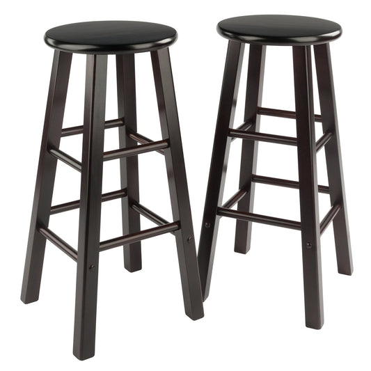 Set of 2 Winsome Wood Element Bar Stools in Multiple Finishes