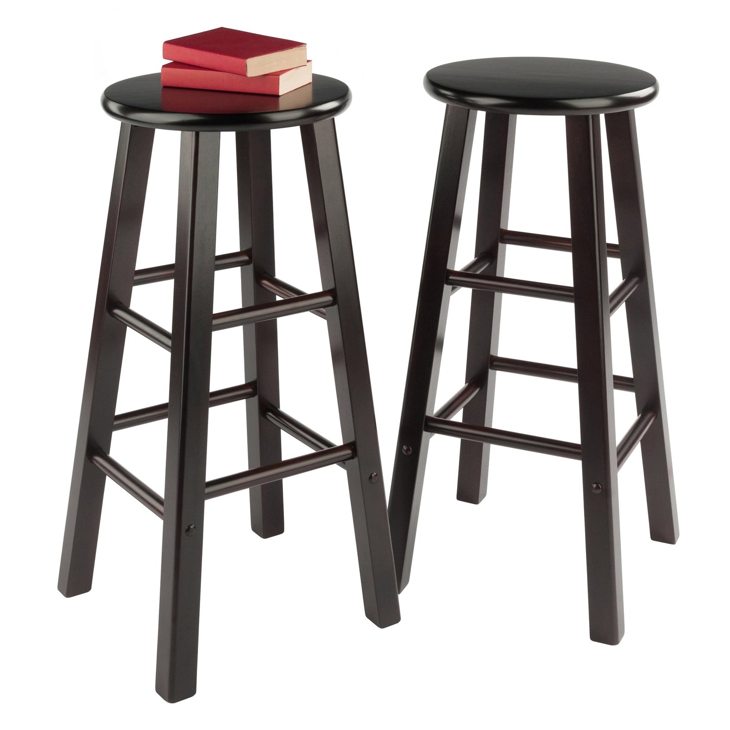 Set of 2 Winsome Wood Element Bar Stools in Multiple Finishes