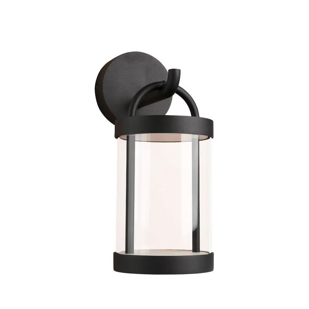 Inowel IP65 waterproof LED wall sconce lantern exterior light, dark finish