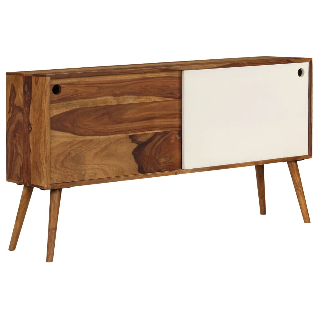 Elegant Sheesham Wood Sideboard with Sliding Doors for Stylish Storage