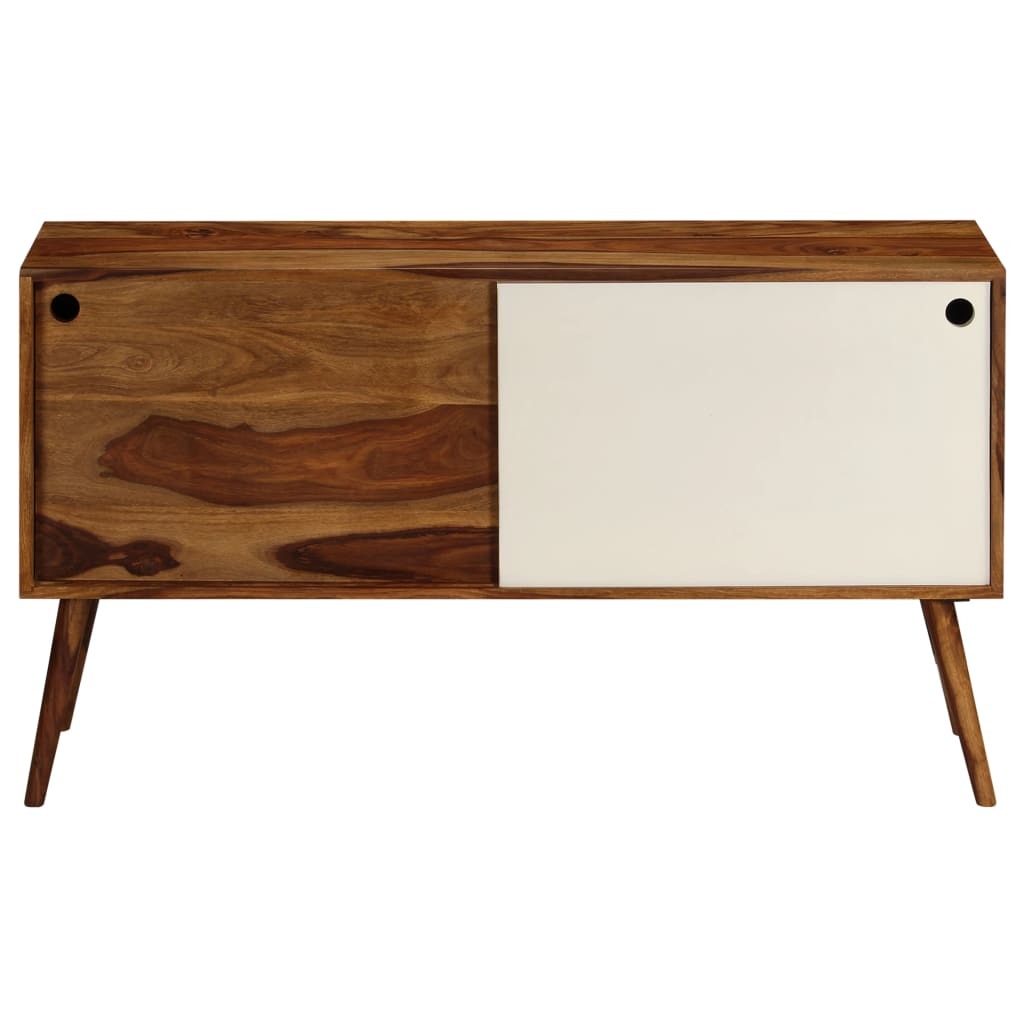 Elegant Sheesham Wood Sideboard with Sliding Doors for Stylish Storage