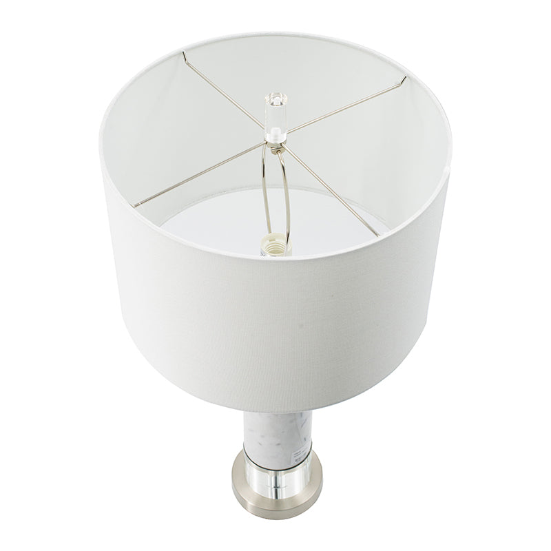White Marble Table Lamp For Modern Homes Ambient Lighting