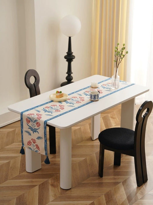 Provencal Garden-Inspired Floral Table Runner