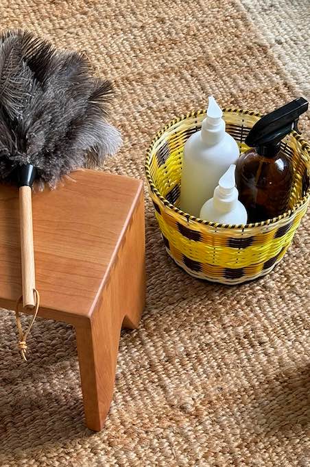 Handwoven Dopamine Tabletop Storage Basket for Fruit & Veges