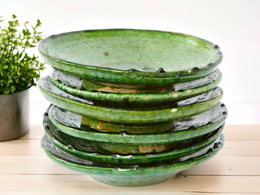 Discover Authentic Tamegroute Green Glazed Pottery Set