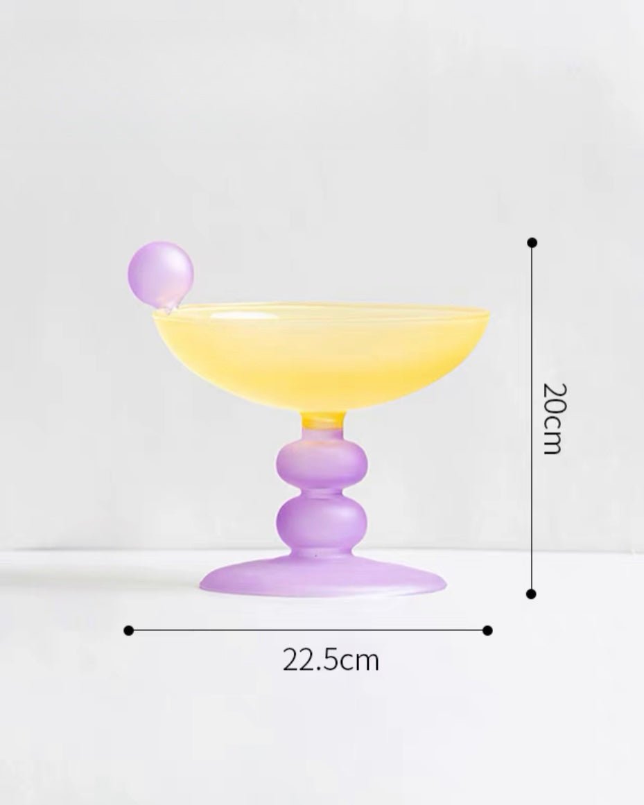 Jelly Bean Footed Tray Fruit Bowl Whimsical Centerpiece