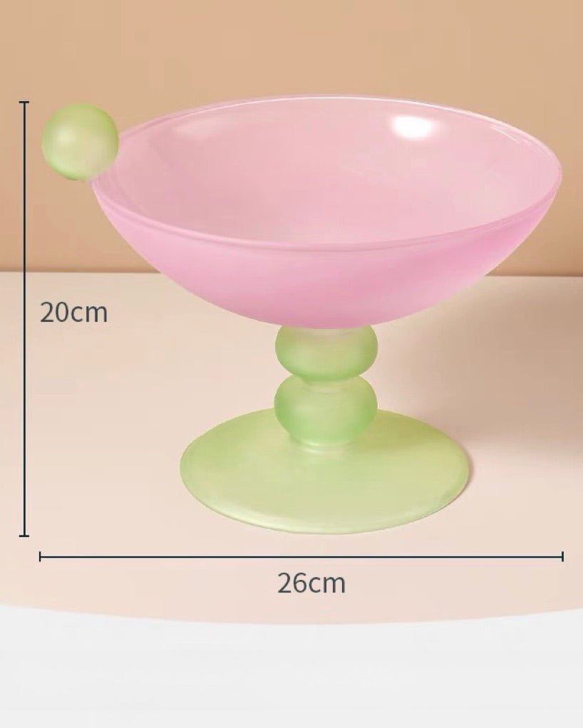 Jelly Bean Footed Tray Fruit Bowl Whimsical Centerpiece
