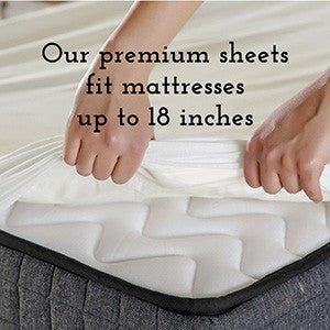 Luxuriously Soft 100% Organic Bamboo 4-Piece Sheet Set, Oeko-TEX Certified