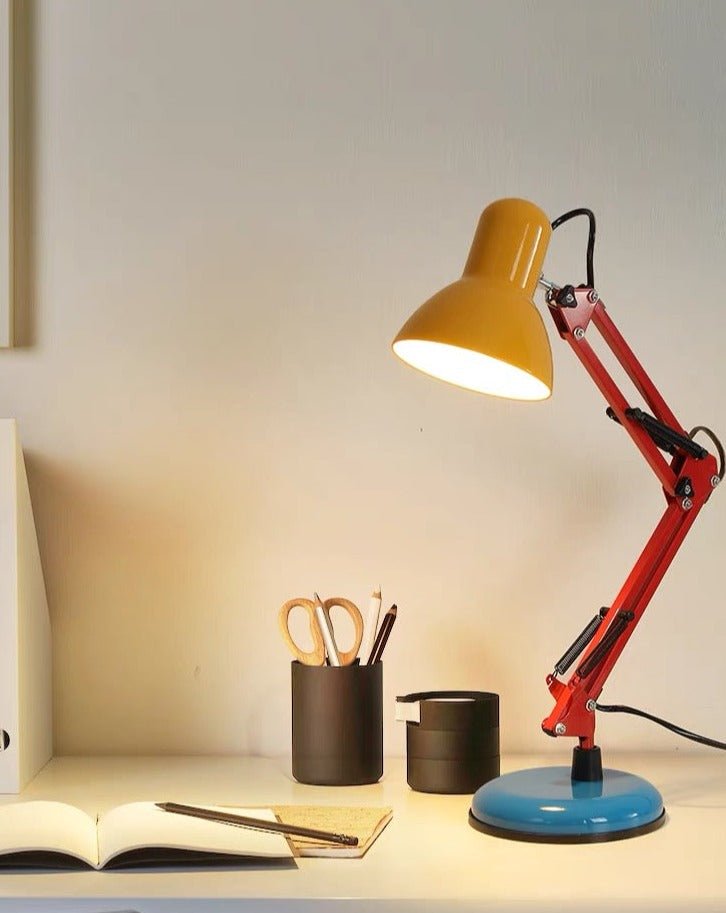 Vibrant Memphis Retro Adjustable Desk Lamp - Full Spectrum Eye Care Lighting