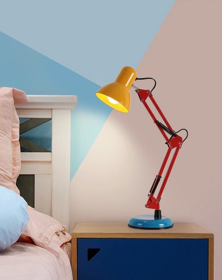 Vibrant Memphis Retro Adjustable Desk Lamp - Full Spectrum Eye Care Lighting