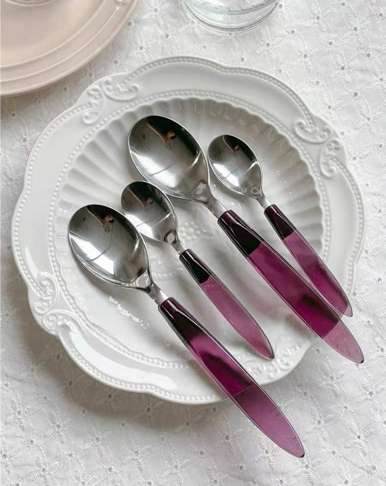 Meteor Flatware Set of 16 Pcs Sleek Modern Cutlery Set