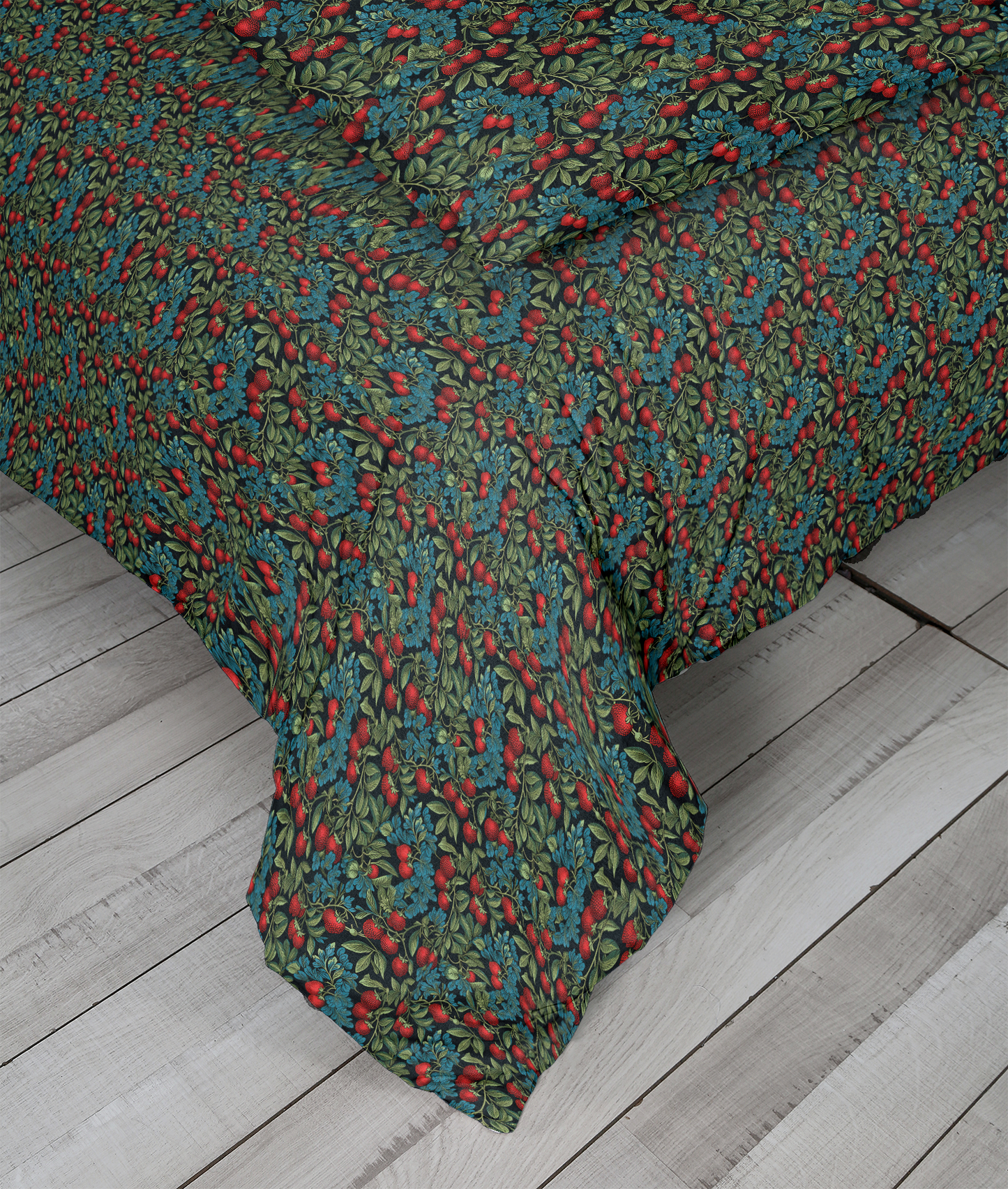 William Morris Inspired Reversible Duvet Cover Set Bedroom