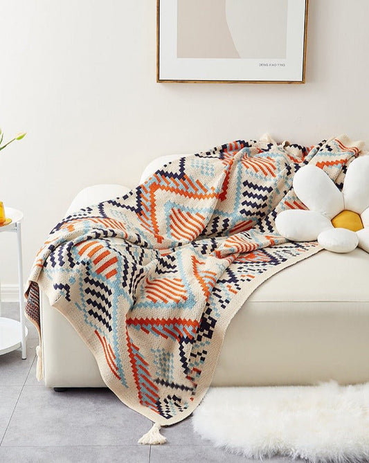 Bohemian Luxe Oversized Throw Blanket for Ultimate Comfort