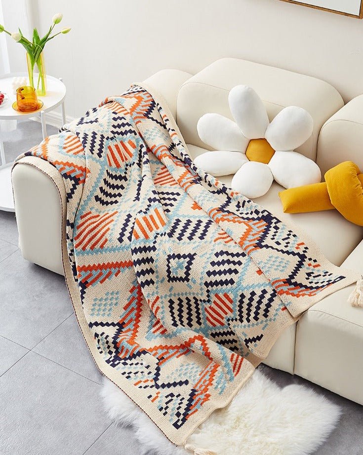 Bohemian Luxe Oversized Throw Blanket for Ultimate Comfort