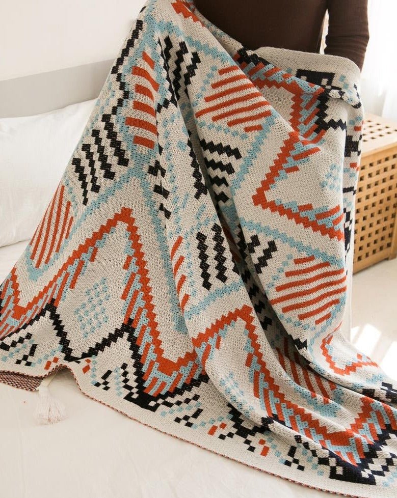 Bohemian Luxe Oversized Throw Blanket for Ultimate Comfort