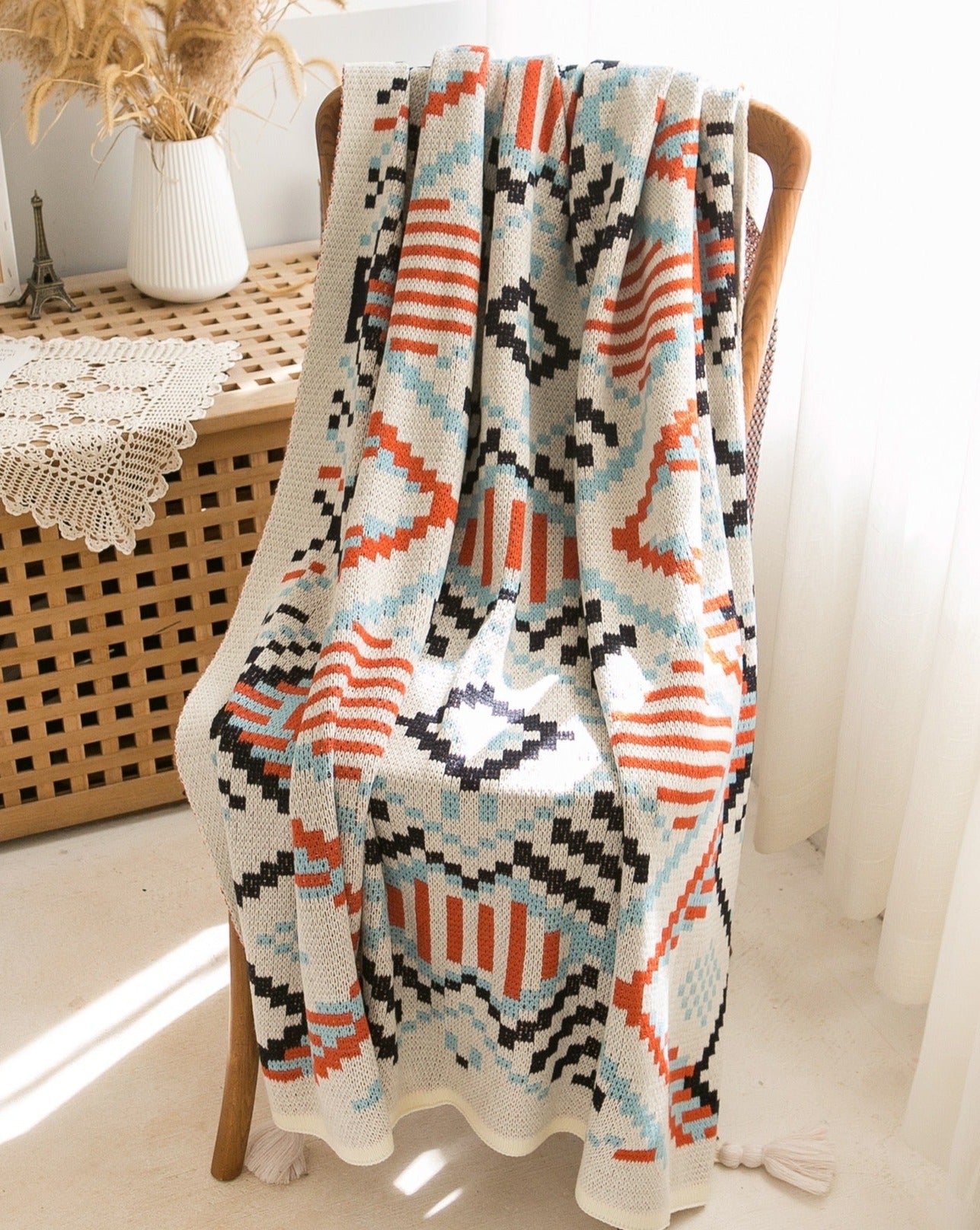 Bohemian Luxe Oversized Throw Blanket for Ultimate Comfort