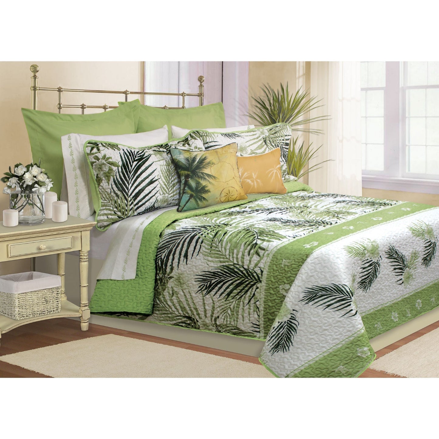 Quilt Bedding Set 4 Piece Tahiti Deluxe