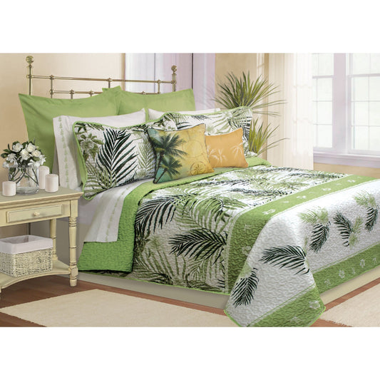 Tahiti Quilt Bedding Set 5 Piece By DecoElegance Luxury Collection