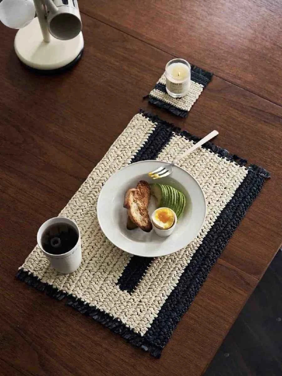 Nordic Woven Reed Placemats: Handmade Elegance for Your Dining Table