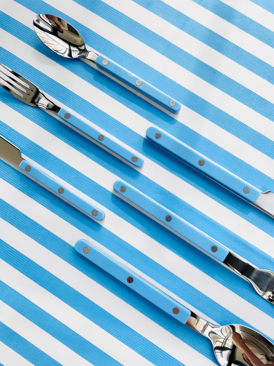 Dopamine Stainless Steel Rivet Flatware Set 10 Piece Bistrot Style