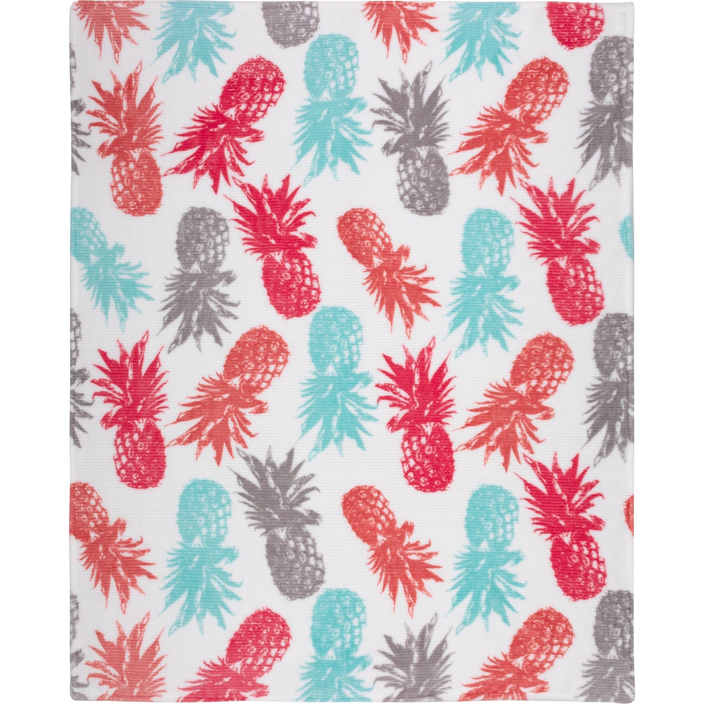 Super Soft Pineapple Pattern Ribbed Blanket Throw 48x60 For Home Decor Bedding