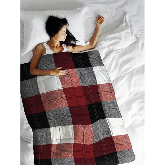 Weighted Blanket Throw 40x60 Winter Plaid For Home Decor Bedding