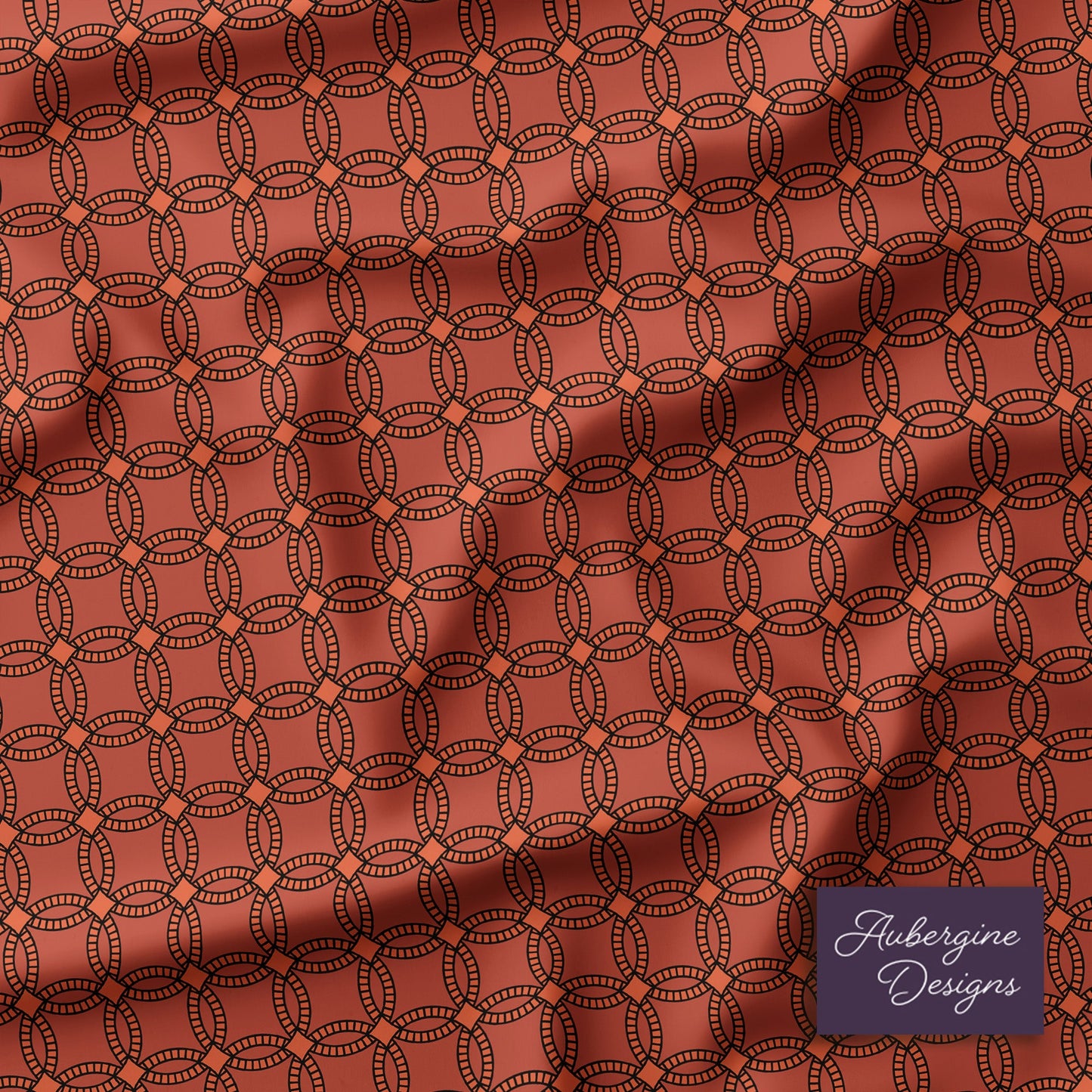 5 Piece Reversible Duvet Cover Set Cotton Blend Pomegranate