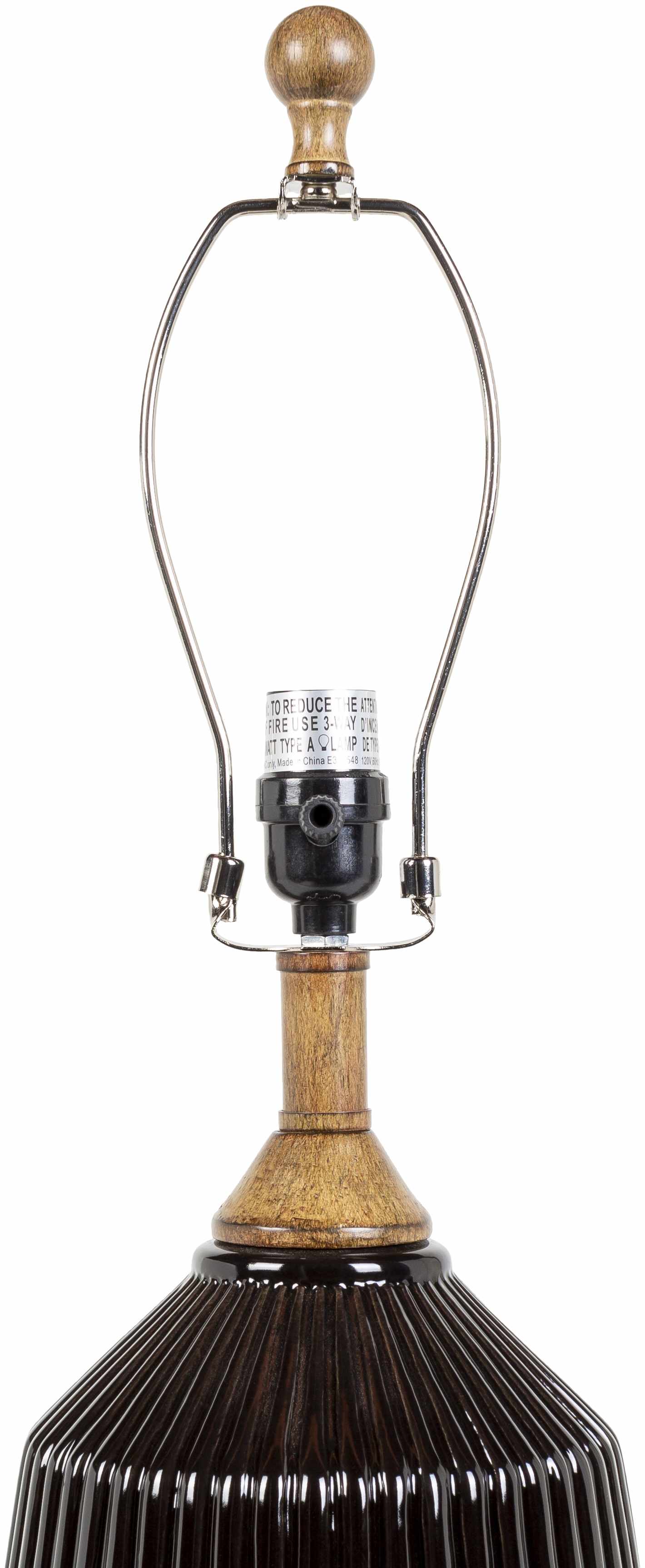 Tramutola Black Contemporary Ceramic Accent Table Lamp